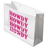 Howdy Cowgirl Disco Last Rodeo Groot Cadeauzakje (Voorkant Gekanteld)