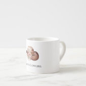 Howdy Cowgirl Floral Pet Espresso Kop (Voorkant rechts)