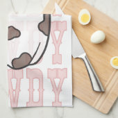 Howdy Cowgirl Halloween Leuke keukenhanddoek (Quarter Fold)