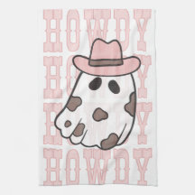 Howdy Cowgirl Halloween Leuke keukenhanddoek