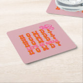 Howdy cowgirl onderzetter (Schuin)