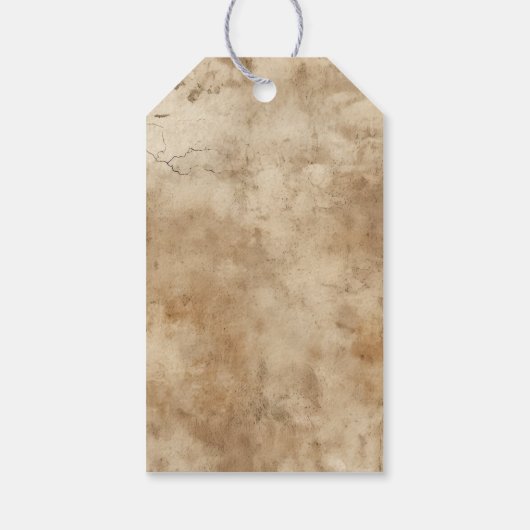 Howdy Cowgirl Roze Bloemen Pet Western Chic Cadeaulabel (Achterkant)