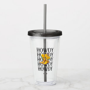 Howdy Cowgirl, Western thema, Country girl Acryl Drinkbeker