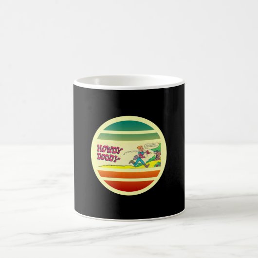 Howdy Doody Vist Retro Comic Book Koffiemok (Center)