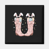 Howdy Easter Western Easter Bunny Cowboy Boots Eas Magneet (Voorkant)