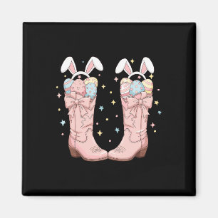 Howdy Easter Western Easter Bunny Cowboy Boots Eas Magneet