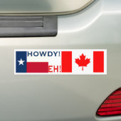 Howdy Eh Bumpersticker (Op auto)