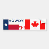 Howdy Eh Bumpersticker (Voorkant)