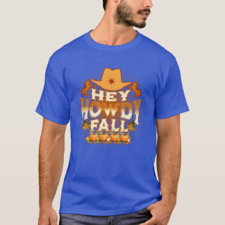 Howdy Fallhanksgiving en Paarden jongen T-shirt
