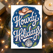 Howdy Feestdagen Cowboy Disco Ball Christmas