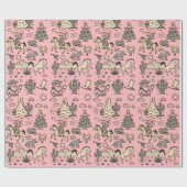 Howdy Feestdagen Cowboy Western Hand getekend Cadeaupapier (Vlak)