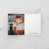 Howdy Feestdagen kerstlampjes Cowboy Boot Kaart (Binnen)