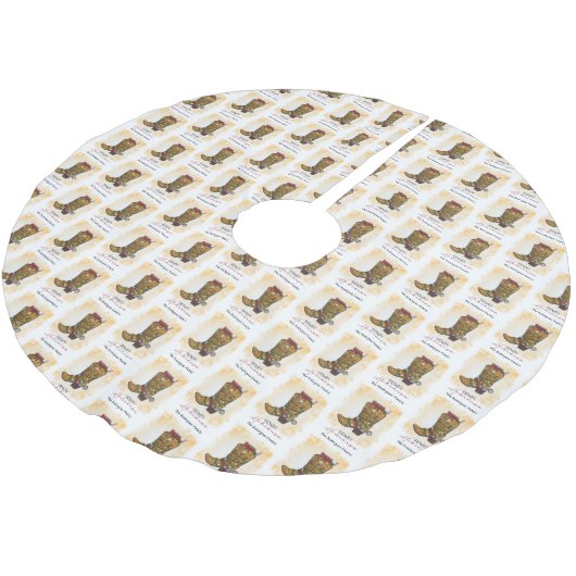 Howdy Feestdagen kerstlampjes Cowboy Boot Kerstboom Rok (Gekanteld)