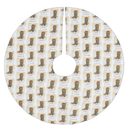 Howdy Feestdagen kerstlampjes Cowboy Boot Kerstboom Rok