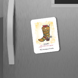 Howdy Feestdagen kerstlampjes Cowboy Boot Magneet
