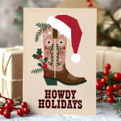 Howdy Feestdagen Western Cowboy Boot Christmas