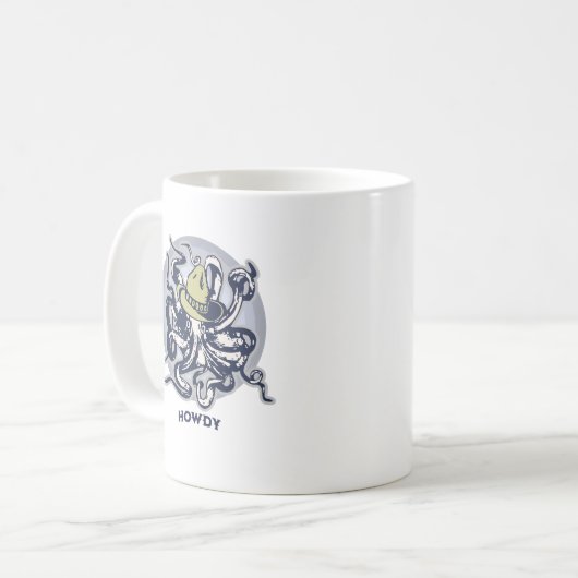 Howdy Friendly Octopus Mok (Voorkant links)