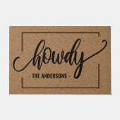 Howdy - Funny Personalize Welcome Deurmat (Voorkant)