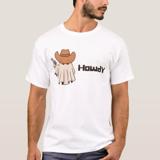Howdy Funny Schattige Ghost Halloween T-shirt
