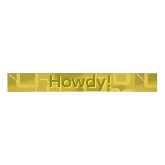Howdy Geometric  Grosgrain Lint (Voorkant)