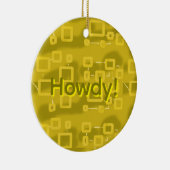 Howdy Geometric  Keramisch Ornament (Rechts)