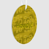 Howdy Geometric Ornament (voorkant)