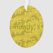 Howdy Geometric Ornament (voorkant)