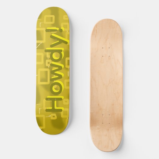 Howdy Geometric  Persoonlijk Skateboard (Voorkant)