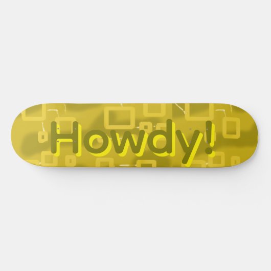 Howdy Geometric  Persoonlijk Skateboard (Horizontaal)