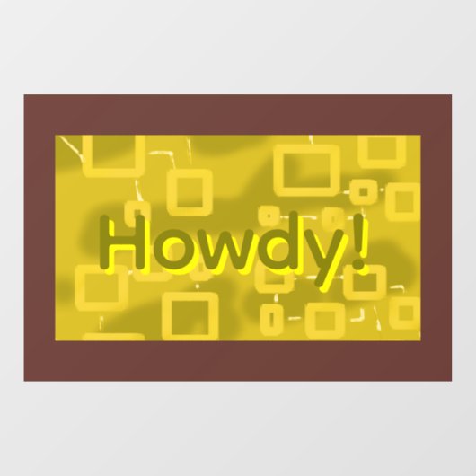 Howdy Geometric  Raamsticker (Vel)