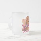 Howdy Ghouls Skeleton Cowboy Western Halloween Matglas Koffiemok (Voorkant links)