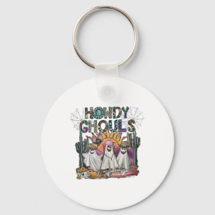 Howdy Ghouls Western Halloween Herfst Ghosts Boo Sleutelhanger