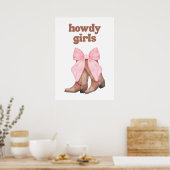Howdy girls poster (Keuken)