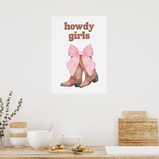 Howdy girls poster (Keuken)