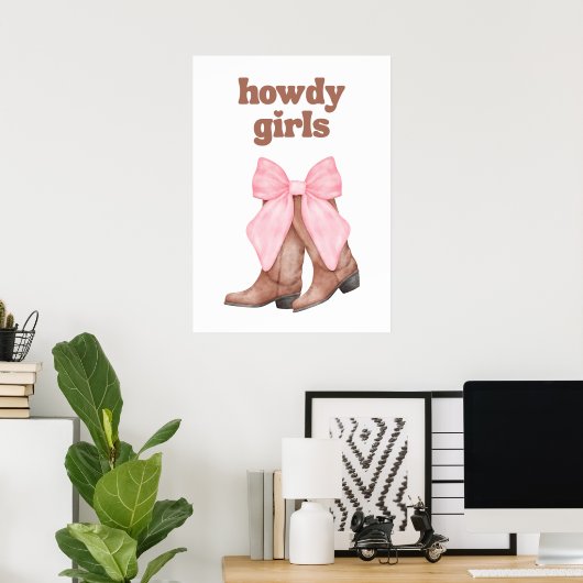 Howdy girls poster (Thuiskantoor)