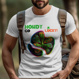 Howdy Go Lucky! - Groene gloed dansfeest T-shirt