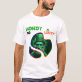 Howdy Go Lucky! - Iers Geluk en Lach T-shirt (Voorkant)