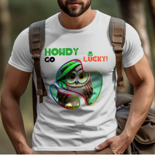 Howdy Go Lucky! - Ierse pub Trivia nacht T-shirt