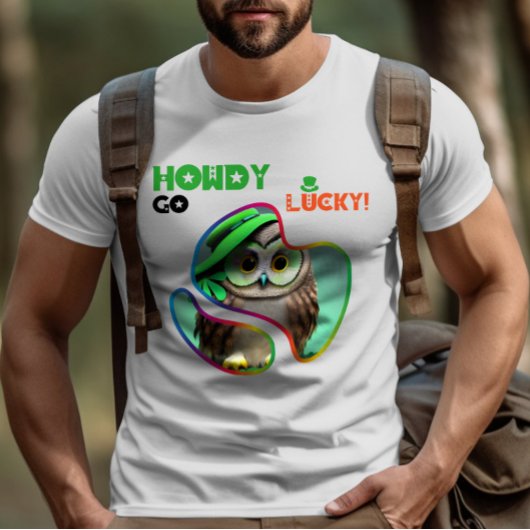 Howdy Go Lucky! - Ierse pub Trivia nacht T-shirt