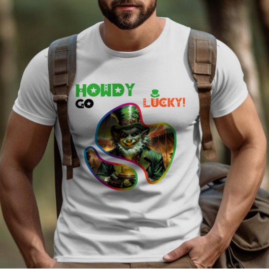 Howdy Go Lucky! - Leprechaun's Verbergen en zoeken T-shirt