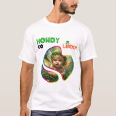 Howdy Go Lucky! - Shamrock bal glinsteren T-shirt (Voorkant)
