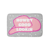 Howdy Goed Uiterlijk Rancher Cowboy Pet Grijs Dorm Badmat (Voorkant)