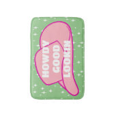Howdy Goed Uiterlijk Rancher Cowboy Pet Groene Dor Badmat (Voorkant Verticaal)