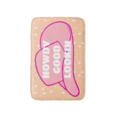 Howdy goed uitziende Rancher Cowboy Pet Peach Badmat (Voorkant Verticaal)