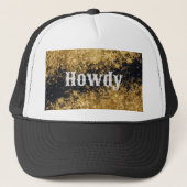Howdy Gold Glitter Black Glitter Pet (Voorkant)