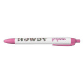 Howdy Gorgood Rustic Chic Floral Zwarte Inkt Pen (Bodem)