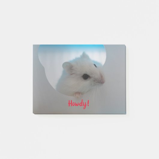 Howdy Hamster Post-it® Notes (Voorkant)