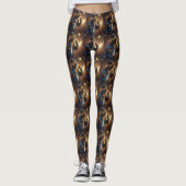 Howdy Harmonics: De met denim beklede Capybara Cro Leggings (Voorkant)