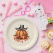 Howdy Herfst - Rustieke herfstvibes Papieren Bordje (Feest)