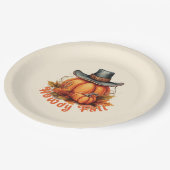 Howdy Herfst - Rustieke herfstvibes Papieren Bordje (Gekanteld)